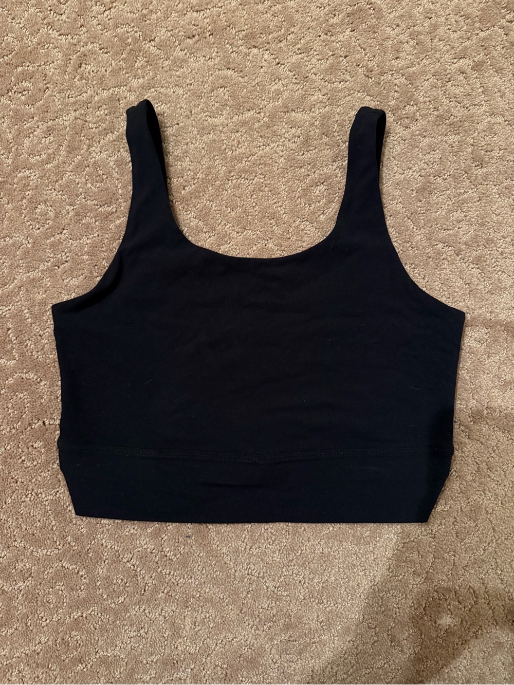 Women’s Nike Black Scoop Neck Crop Tank Top